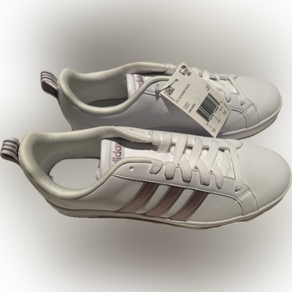 (WMNS) adidas neo VS Advantage White/Rose Gold